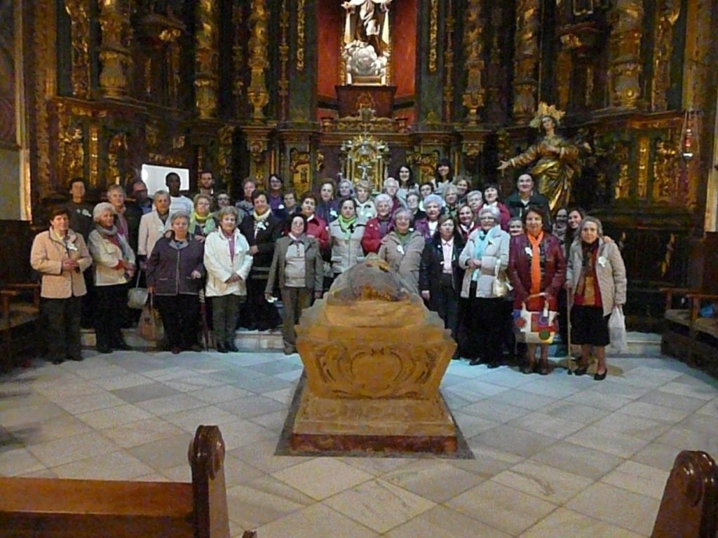 El grupo en la Capilla de Carmelitas de Úbeda