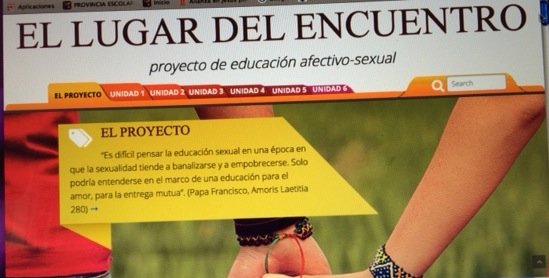EL LUGAR DEL ENCUENTRO Proyecto de educación afectivo-sexual