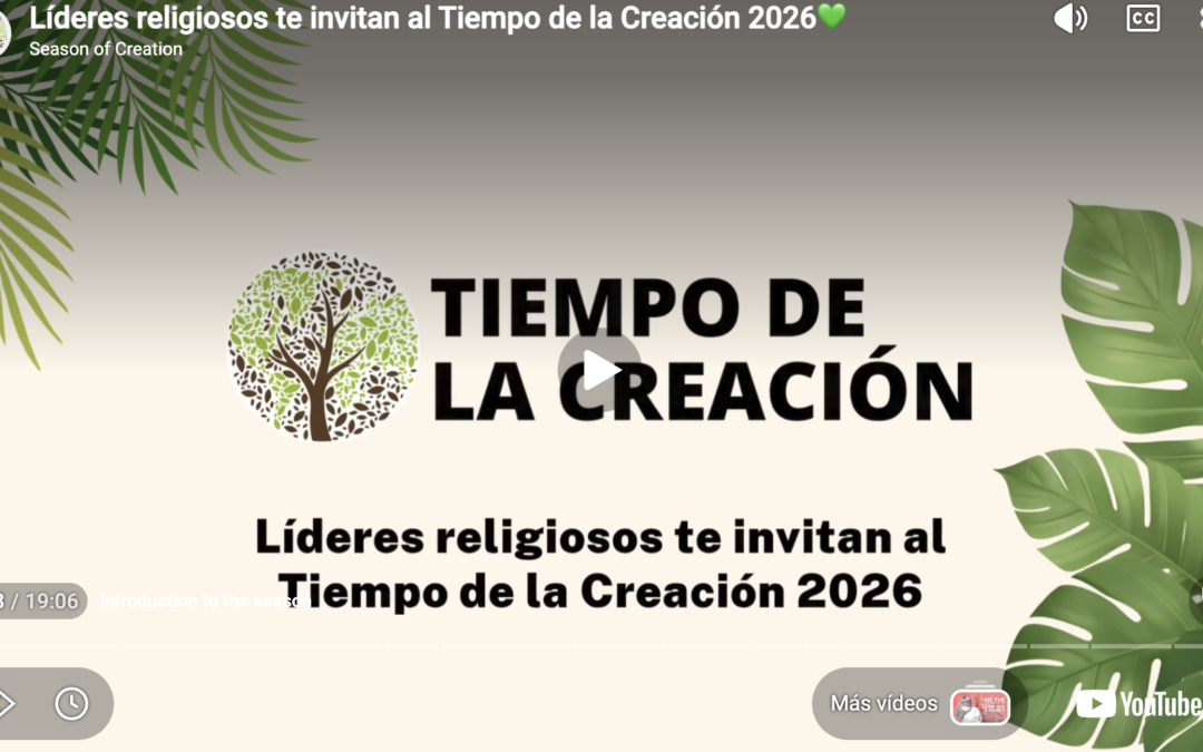 Tiempo de la creación 2026 AGUA VIVA. Inmersión en el Agua Viva  Ezequiel 47:9, 12