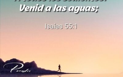 Venid a las aguas tranquilas.